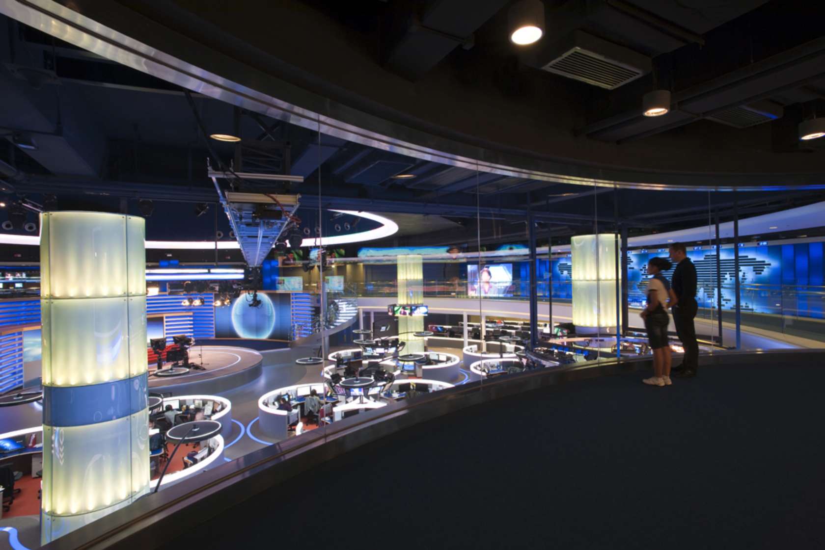 Phoenix Satellite TV Headquarters (HK) News Studio Architizer