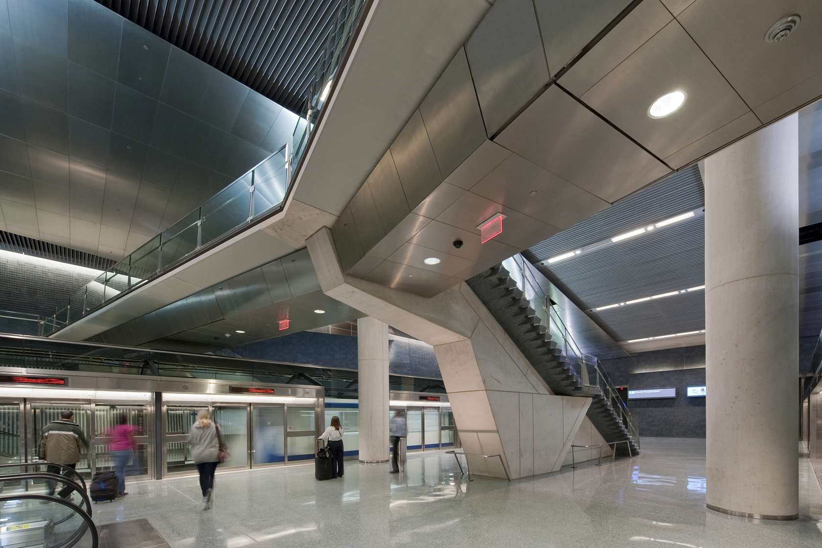 Dulles AeroTrain Station CGates Architizer