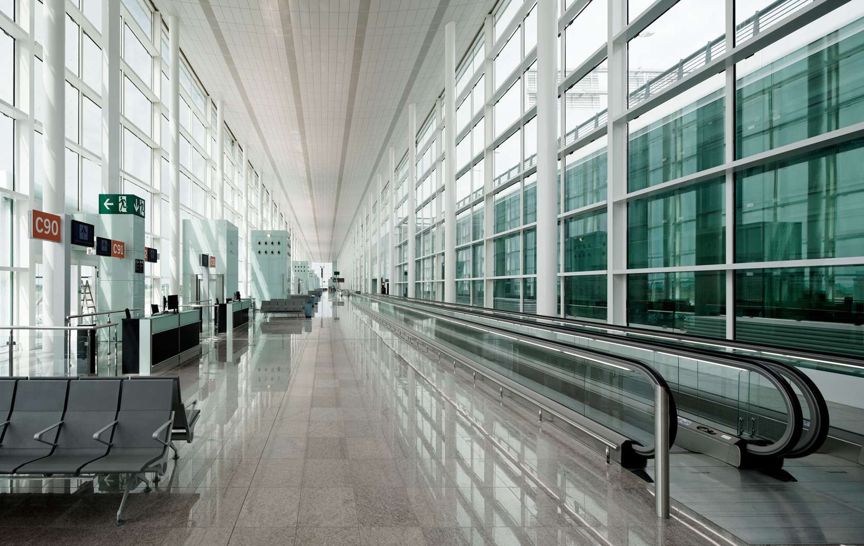 Terminal 1 at Barcelona Airport Architizer