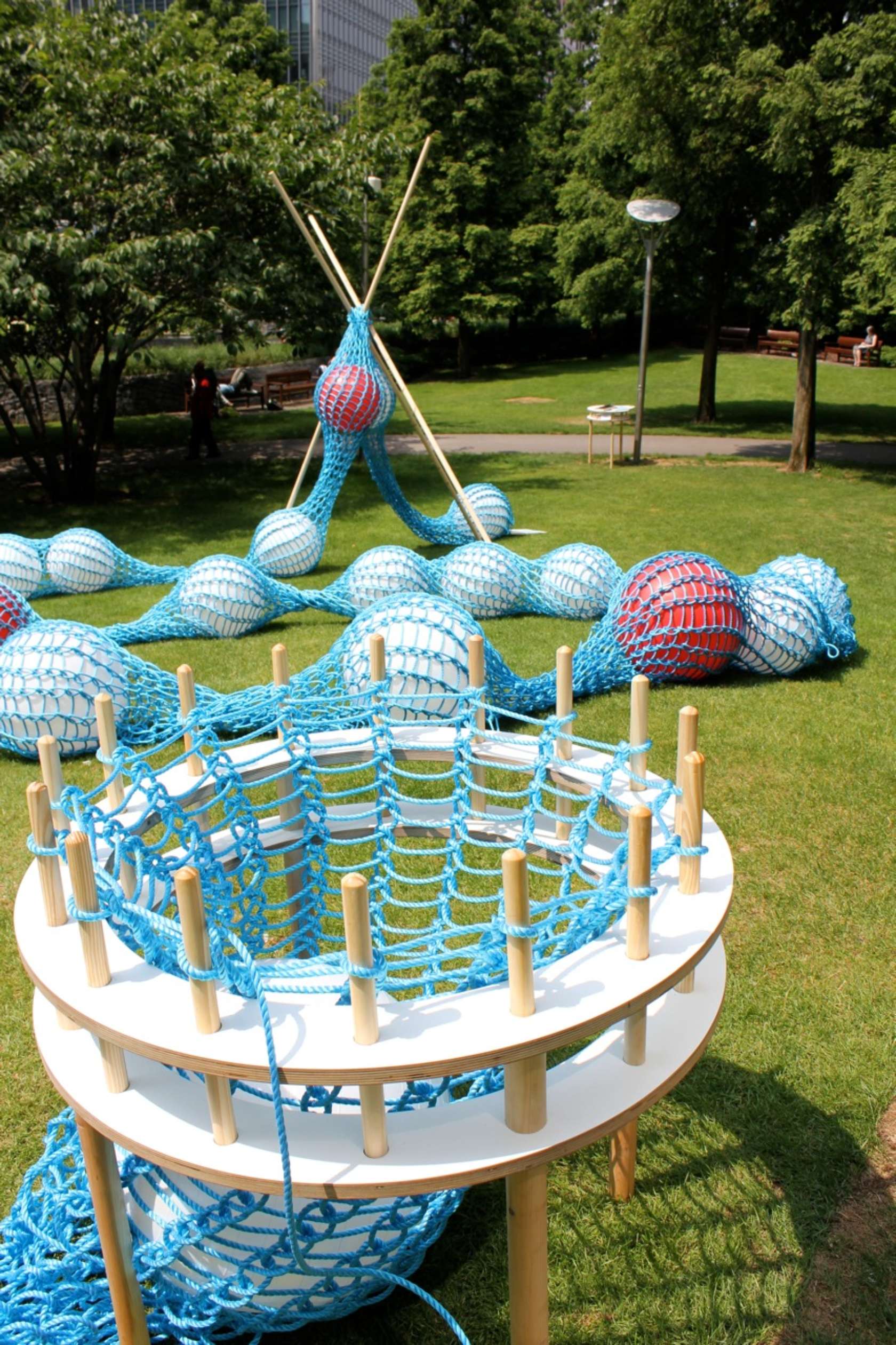 Giant Knitting Nancy Get Knitted with your space Architizer