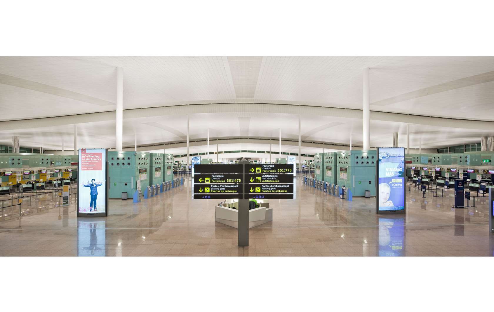 Terminal 1 at Barcelona Airport Architizer