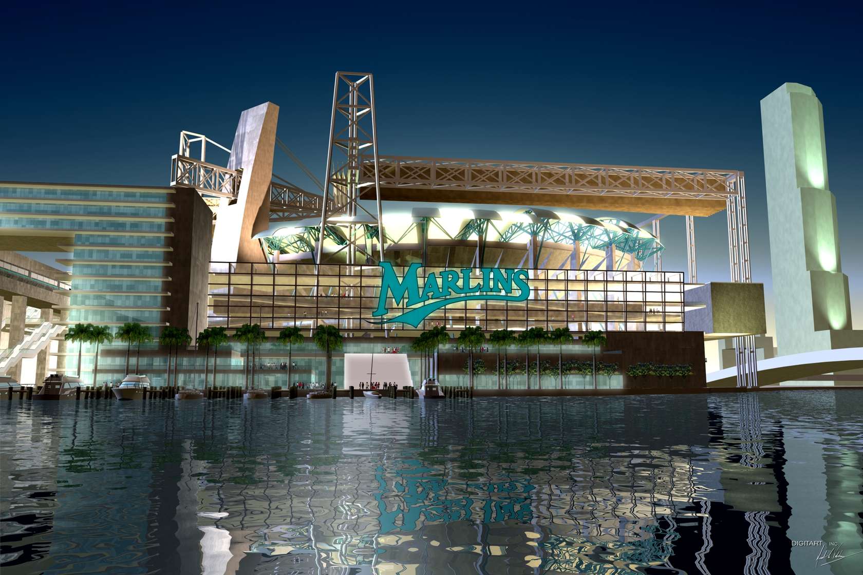 Florida Marlins Ballpark on the Miami River - Architizer